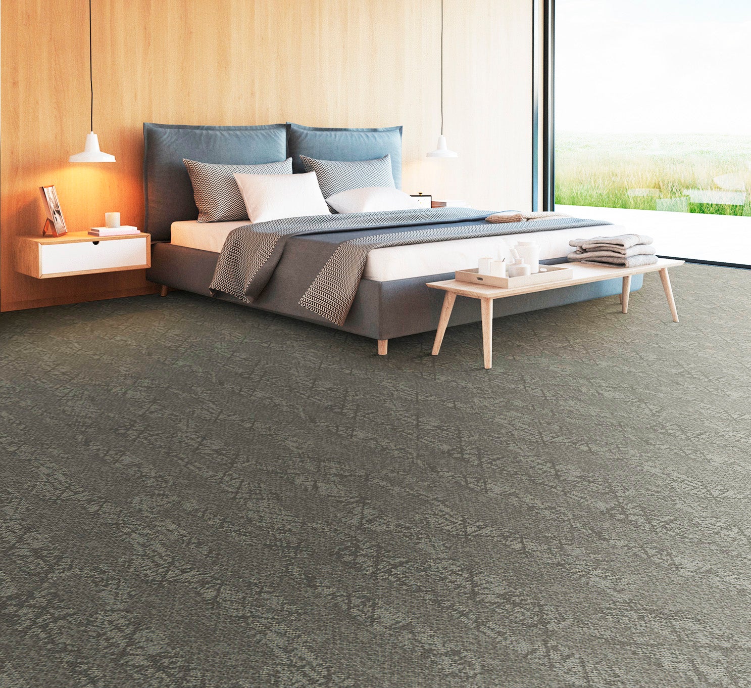 Bindery Carpet Tile-Carpet Tile-Tarkett-Drop Shadow-KNB Mills