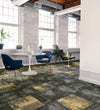 Comfortable Concrete Carpet Tile-Carpet Tile-Milliken-URP133-141-05 Chartreu Flint-KNB Mills
