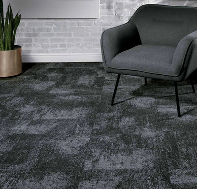 Comfortable Concrete Carpet Tile-Carpet Tile-Milliken-URP133-141-05 Chartreu Flint-KNB Mills