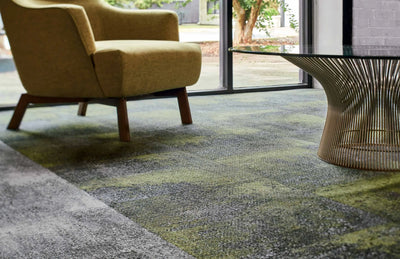 Comfortable Concrete Carpet Tile-Carpet Tile-Milliken-URP133-141-05 Chartreu Flint-KNB Mills
