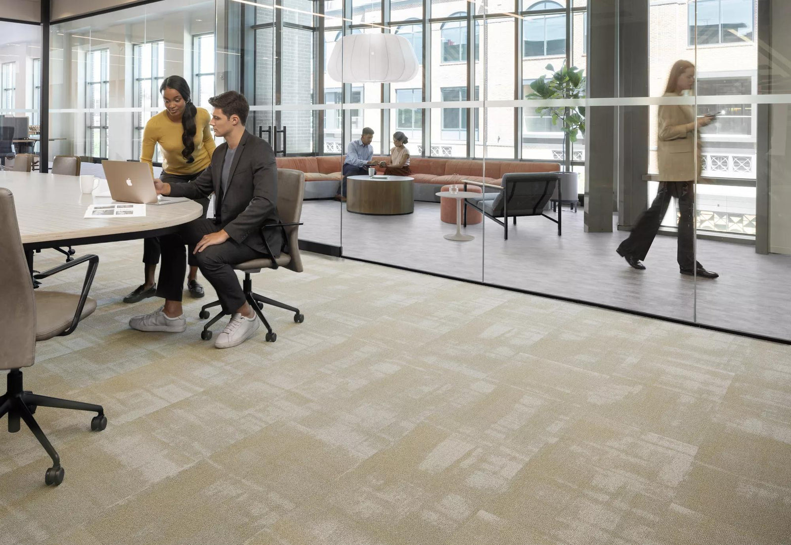 Create Space Carpet Tile-Carpet Tile-Tarkett-Collaborative Collection-Candid-KNB Mills