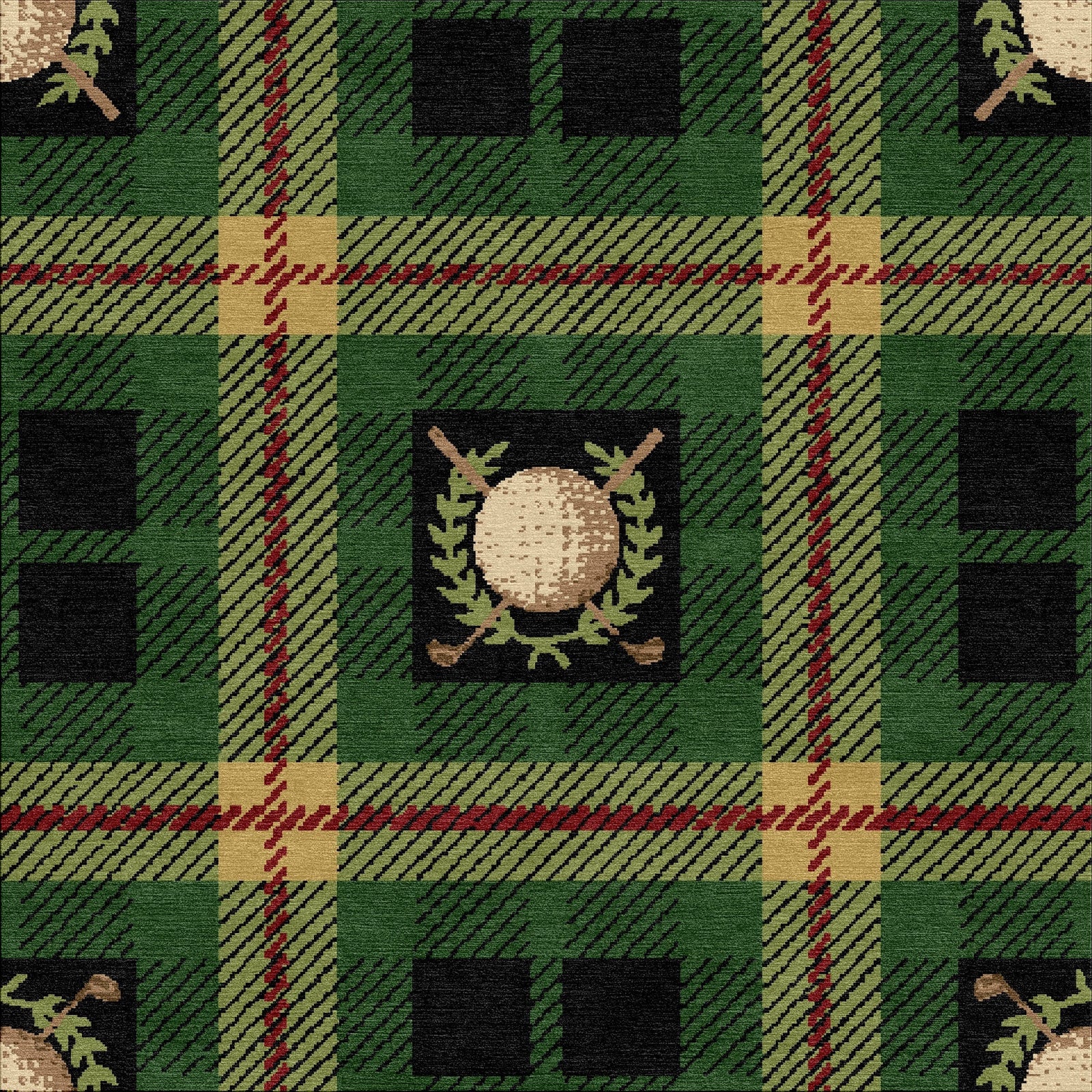 Kilted Plaid II-Ridgeline Print-Shelmarc-KP-800 Forest Club-KNB Mills
