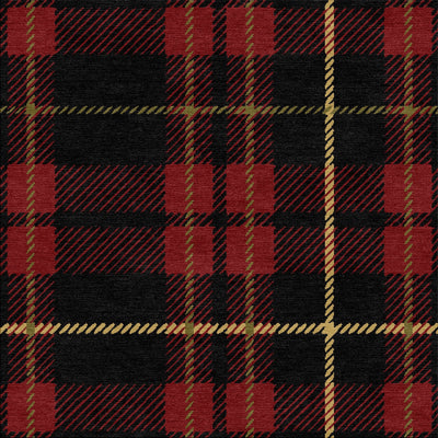 Kilted Plaid-Ridgeline Print-Shelmarc-KP-804 Black/Red-KNB Mills