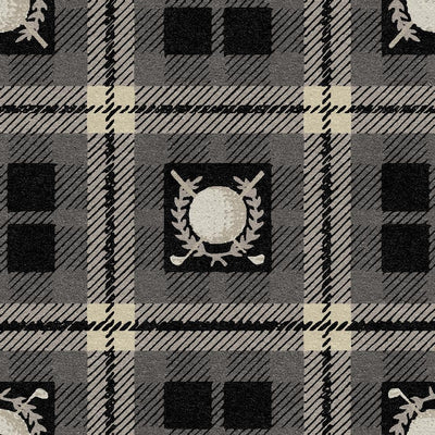 Kilted Plaid II-Ridgeline Print-Shelmarc-Grayscale-KNB Mills