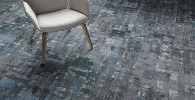 Loud Speaker Carpet Tile-Carpet Tile-Milliken-MDR201-197 Teal Blend-KNB Mills