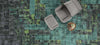 Loud Speaker Carpet Tile-Carpet Tile-Milliken-MDR201-197 Teal Blend-KNB Mills
