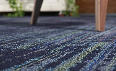 Loud Speaker Carpet Tile-Carpet Tile-Milliken-MDR201-197 Teal Blend-KNB Mills
