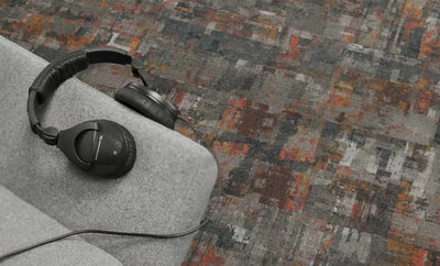Loud Speaker Carpet Tile-Carpet Tile-Milliken-MDR201-197 Teal Blend-KNB Mills