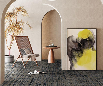 Marsh Tide Carpet Tile-Carpet Tile-Tarkett-861 Deep Sea-KNB Mills
