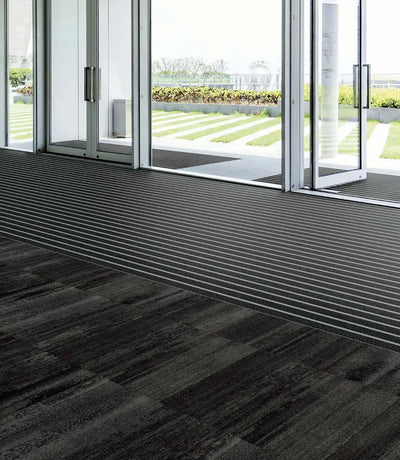 OBEX Bar Entrance Flooring-Entrance Flooring-Milliken-CUTX Grey-KNB Mills
