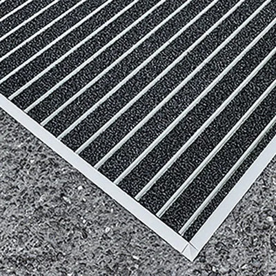 OBEX Bar Entrance Flooring-Entrance Flooring-Milliken-CUTX Grey-KNB Mills