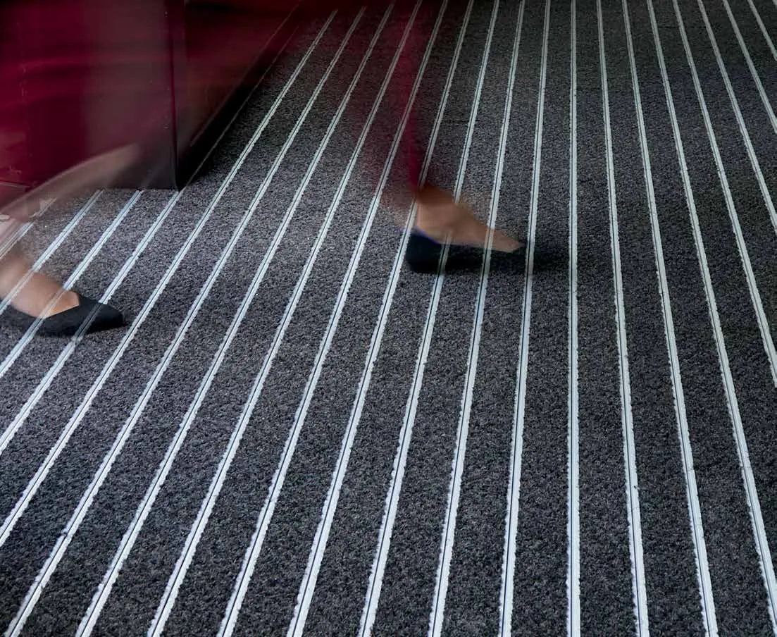 OBEX Bar Entrance Flooring-Entrance Flooring-Milliken-CUTX Grey-KNB Mills