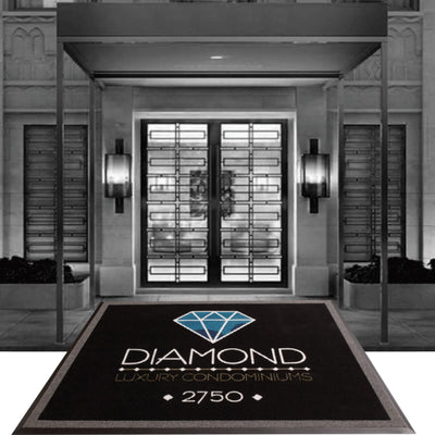 Piazza Swatches-Logo Mats/Rugs-Niche Graphics-Black Cherry-KNB Mills