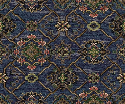 Timeless Journey-Ridgeline Print-Shelmarc-TJ-002 Navy-KNB Mills
